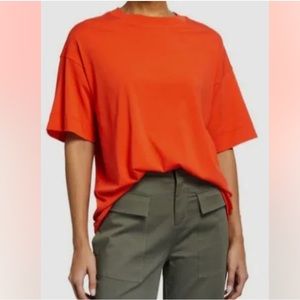 ATM Anthony Thomas Melillo Classic Jersey T-Shirt Oversize Tee Grenadine Red M/L